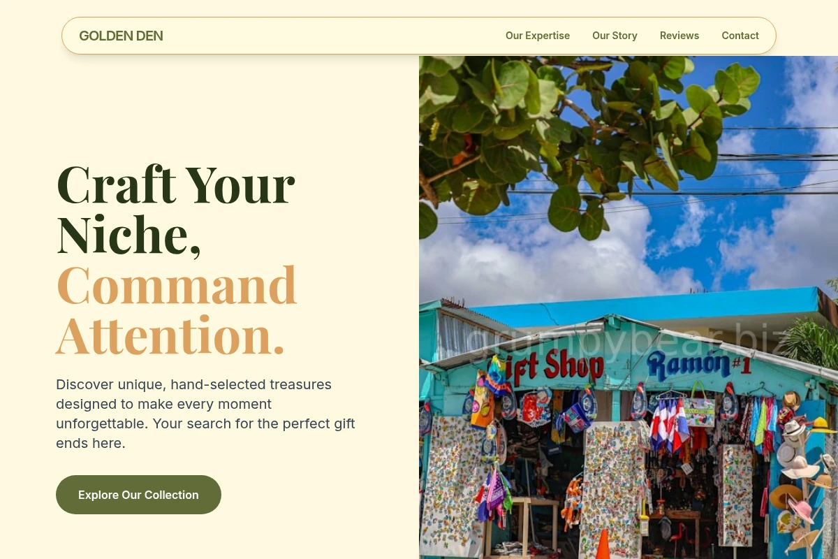 Premium Artisan Seafood Website Design
